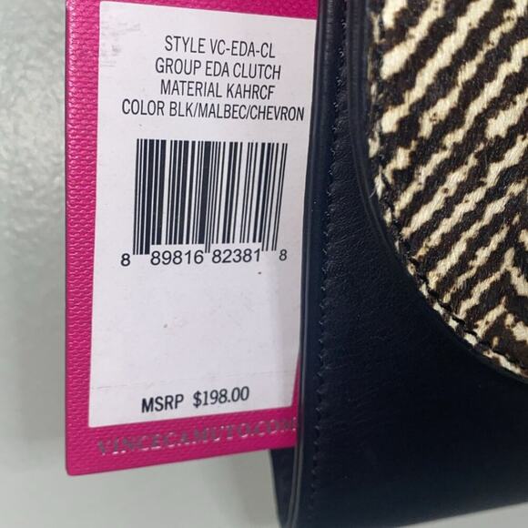 Vince Camuto Leather Handbag With Animal Hair. - Picture 6 of 13